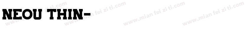 Neou Thin字体转换